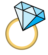 blå ring