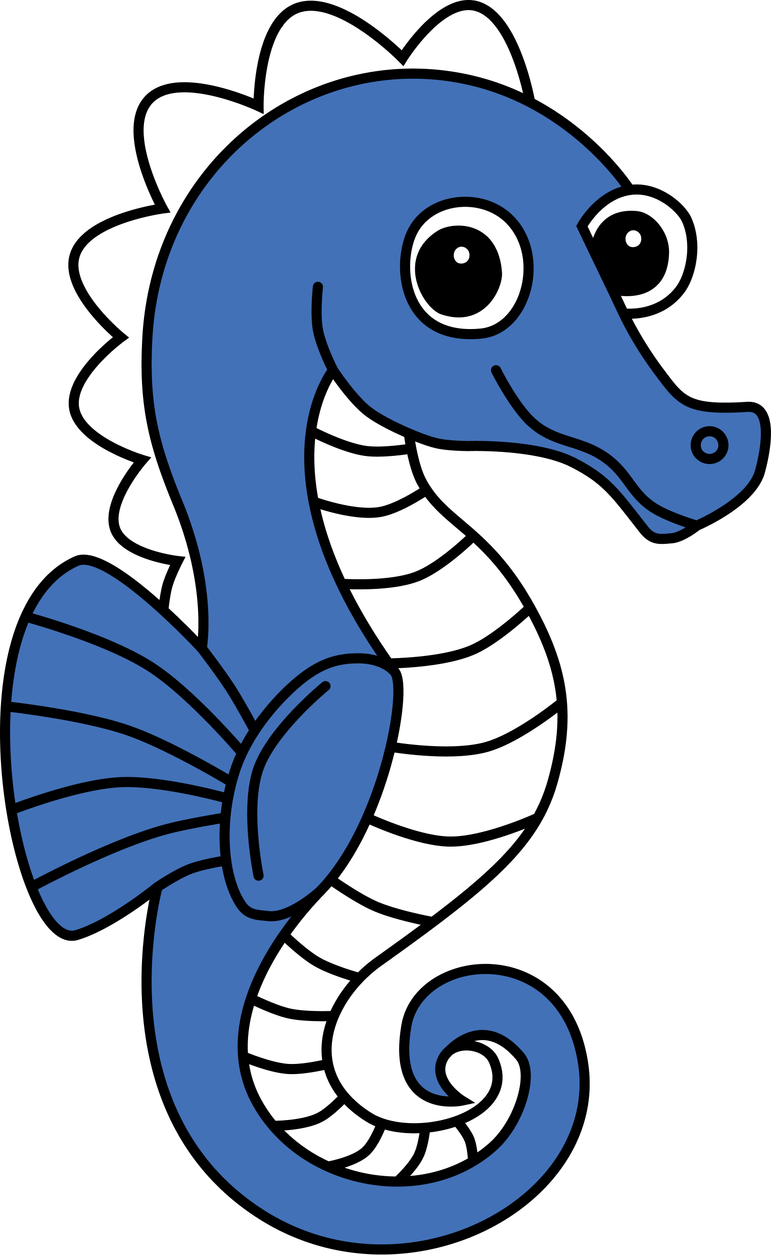 mørk blå fisk