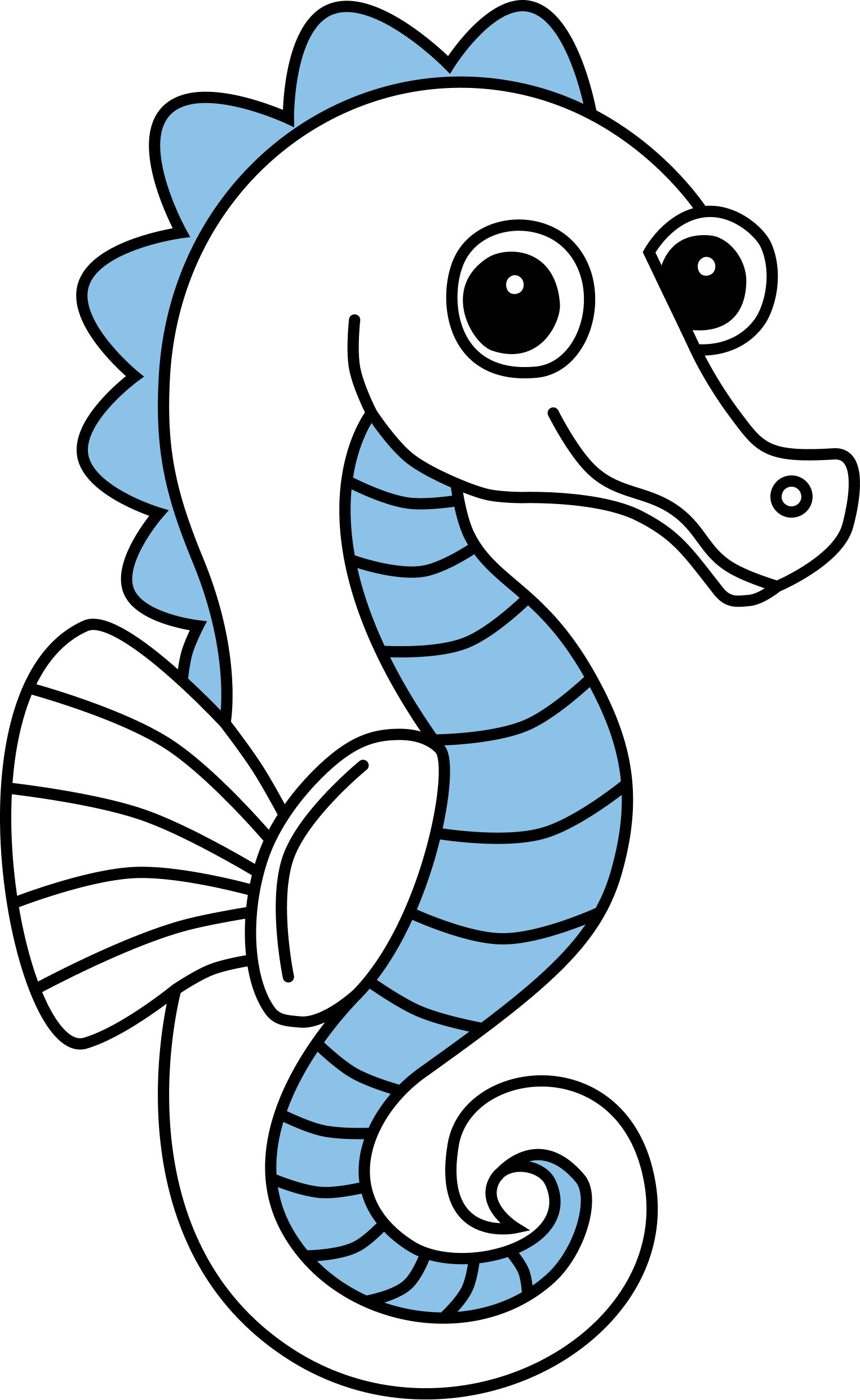 lys blå fisk